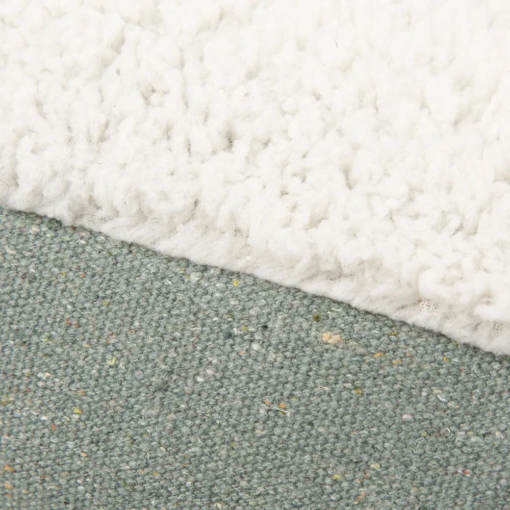 100% Recycled Eden Pillow Dog Bed - Sage Green