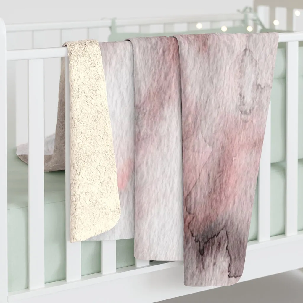 Abstract Comfy Blanket | Pink Purple  Ombre