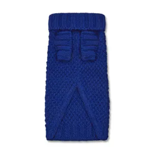 Allen Bobble Royal Blue Hand knitted Designer Wool Dog Jumper