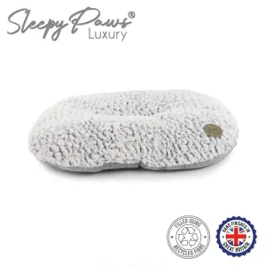 Ancol 60cm Grey Sleepy Paws Oval Dog Bed