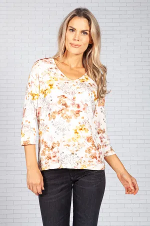 Autumn Blossom Print Top