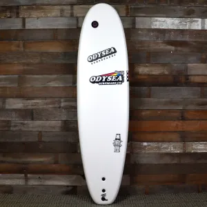 Catch Surf Odysea Plank Single Fin 7'0 x 22 x 3 ⅛ Surfboard - White/Checkers