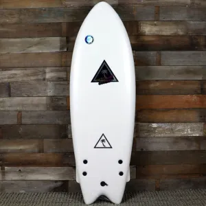 Catch Surf Retro Fish 5’6 x 21.65 x 2.95 Surfboard  - White/Light Blue