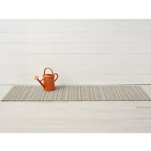 Chilewich Shag Runner Mat - Skinny Stripe - Soft Multi