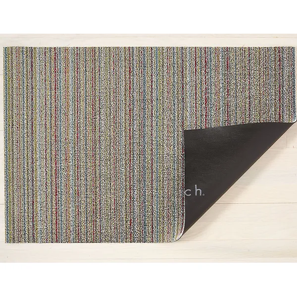 Chilewich Shag Runner Mat - Skinny Stripe - Soft Multi