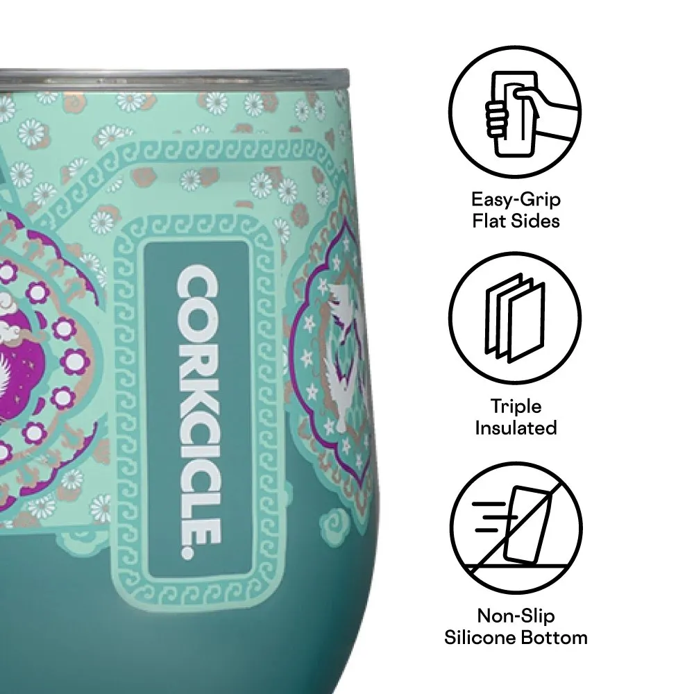 Corkcicle Disney Princess Jasmine 12oz Stemless Cup