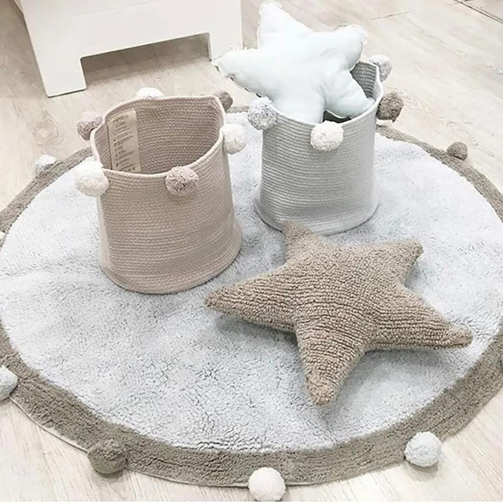 Cotton Kids Ball Boys Girls Soft Crawling Carpet Play Mat Nursery Photography Props