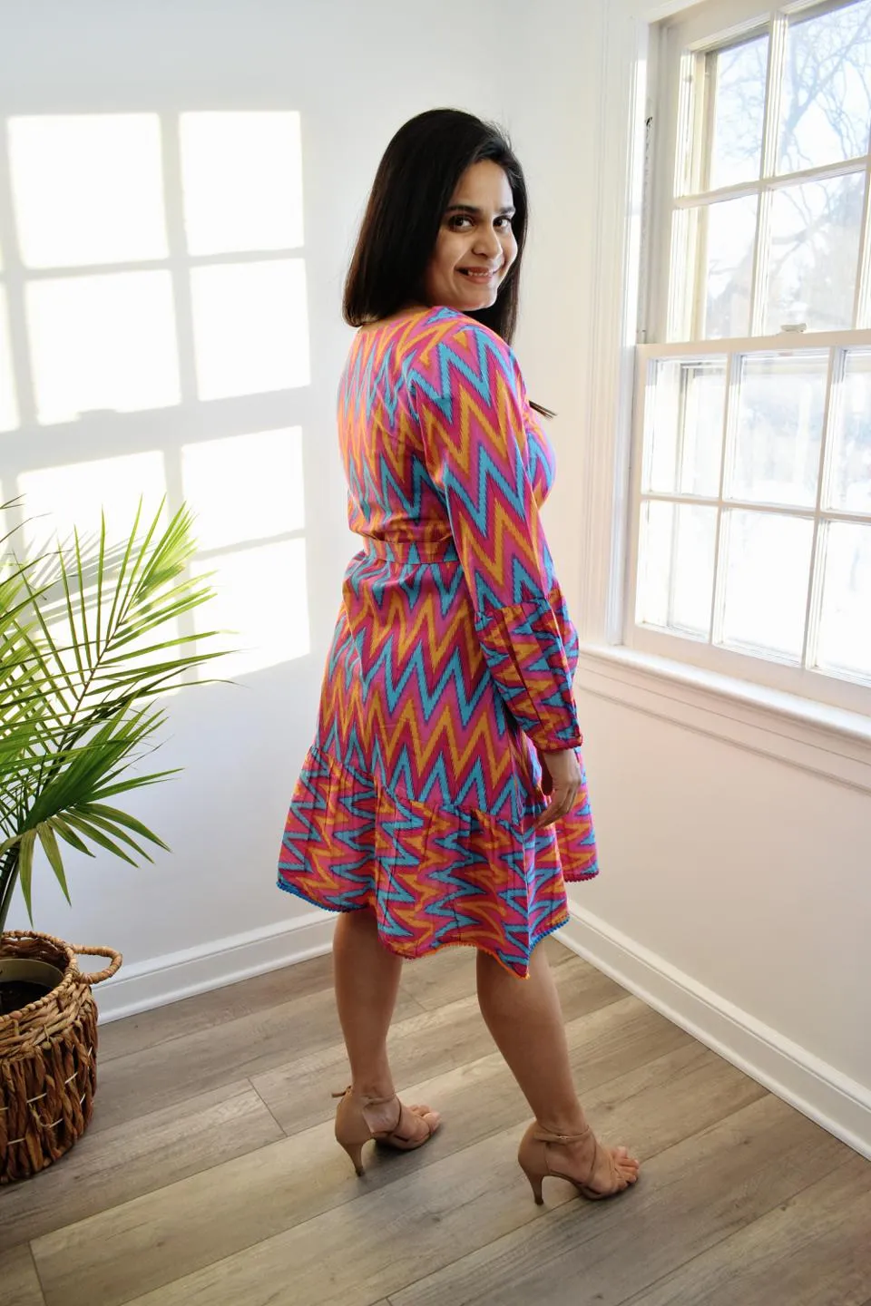 Cotton Pink Ornate Dress