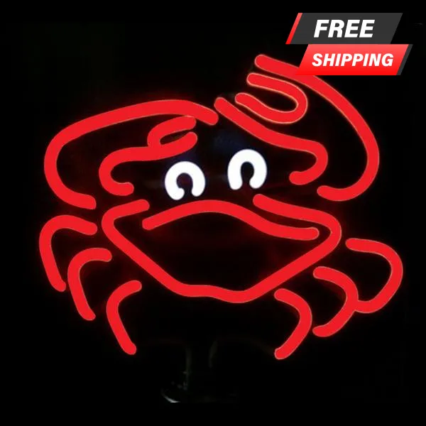 Crab NEON Sculpture