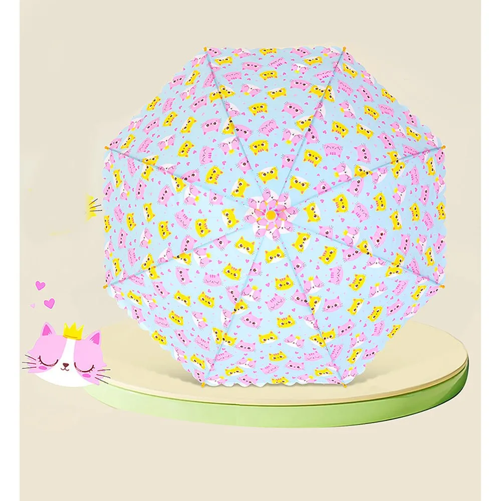 Cute Cat Face Umbrella for Kids