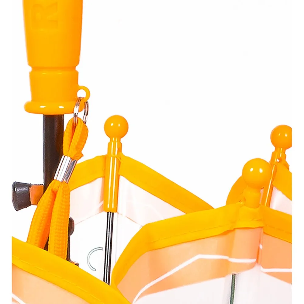 Elephant Rabbit Transparent Style Yellow Umbrella for Kids