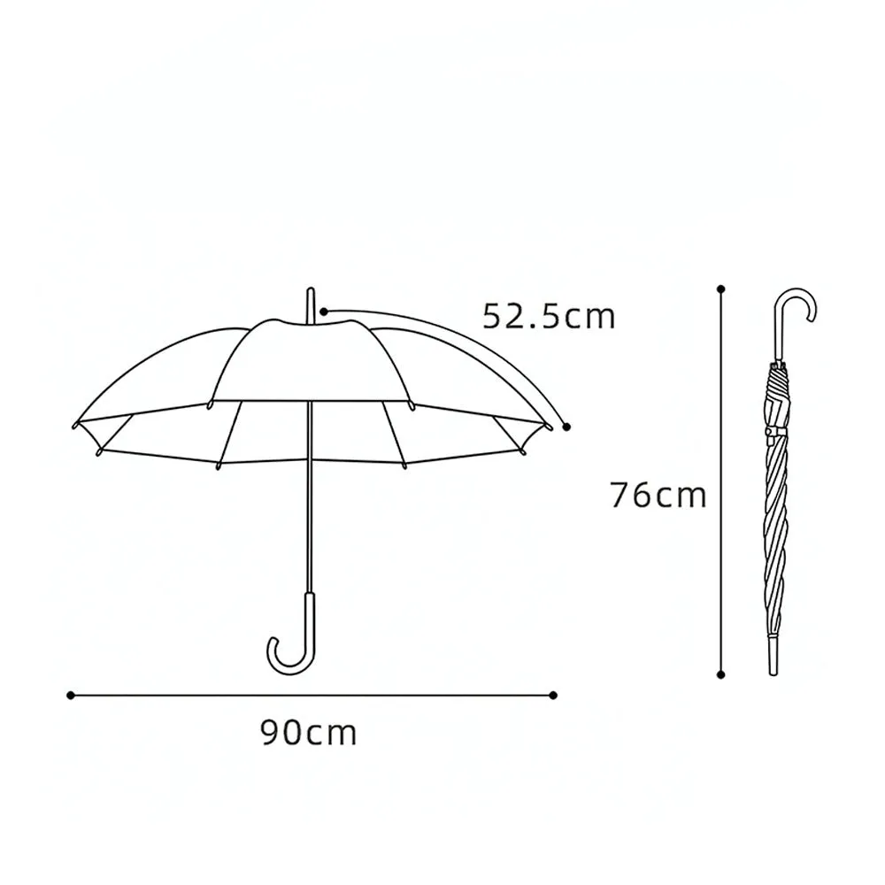 Elephant Rabbit Transparent Style Yellow Umbrella for Kids