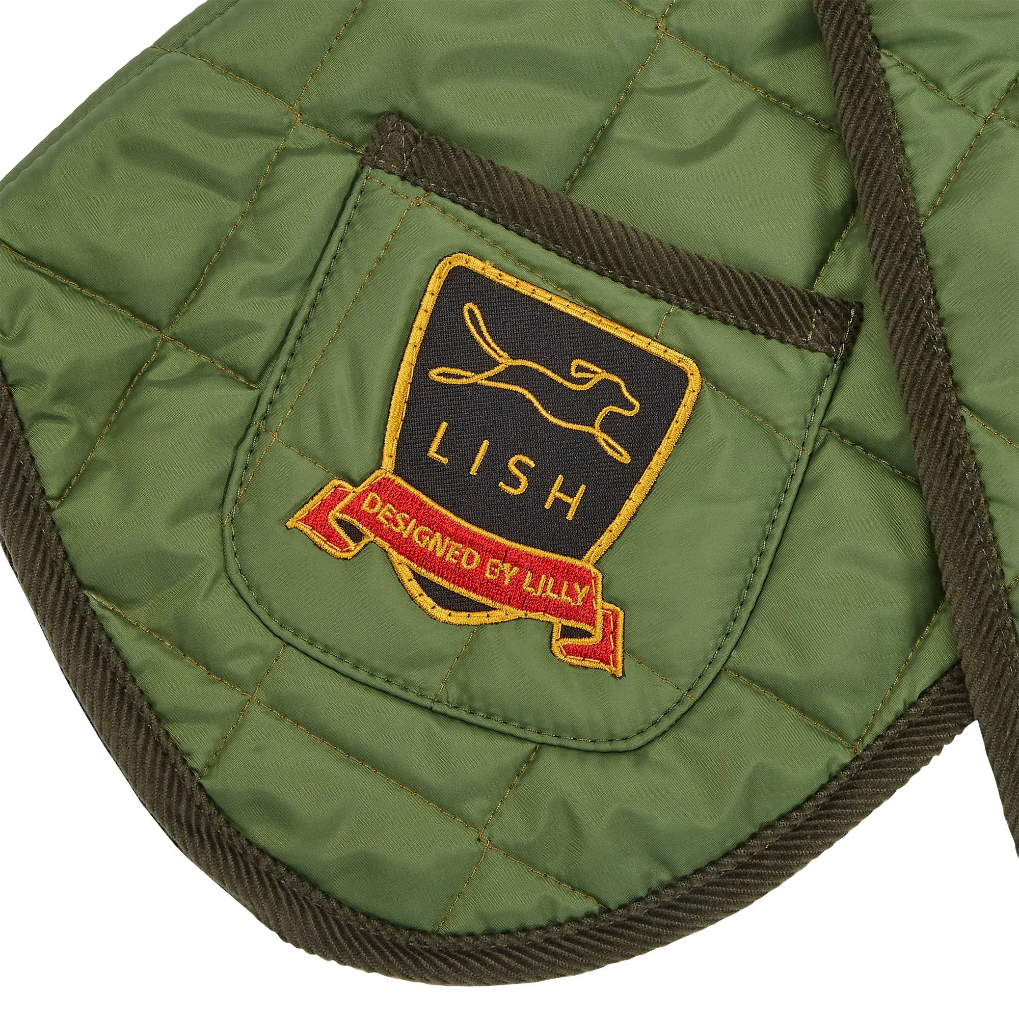 Elwin Khaki Green Luxury Designer Whippet Dog Coat