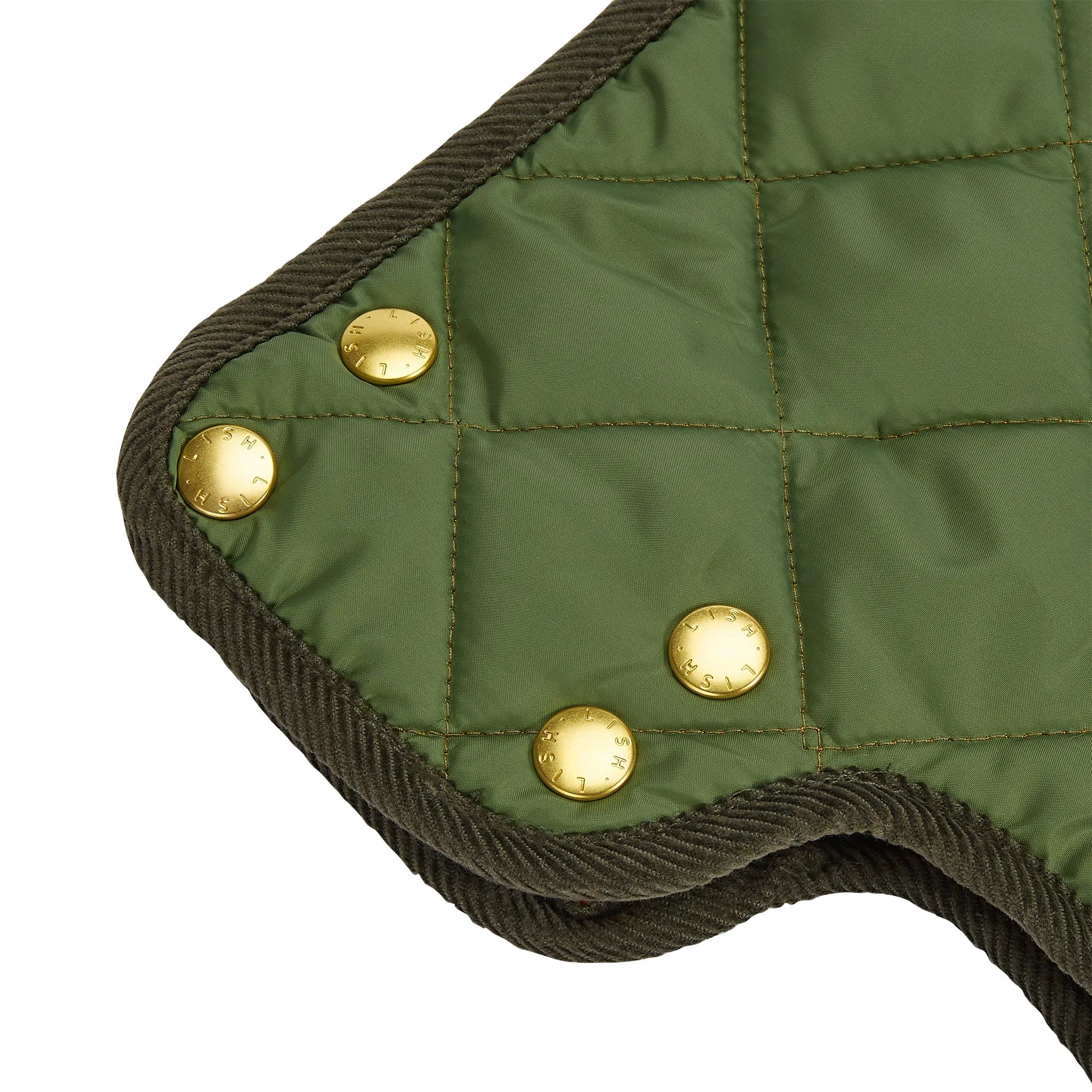 Elwin Khaki Green Luxury Designer Whippet Dog Coat