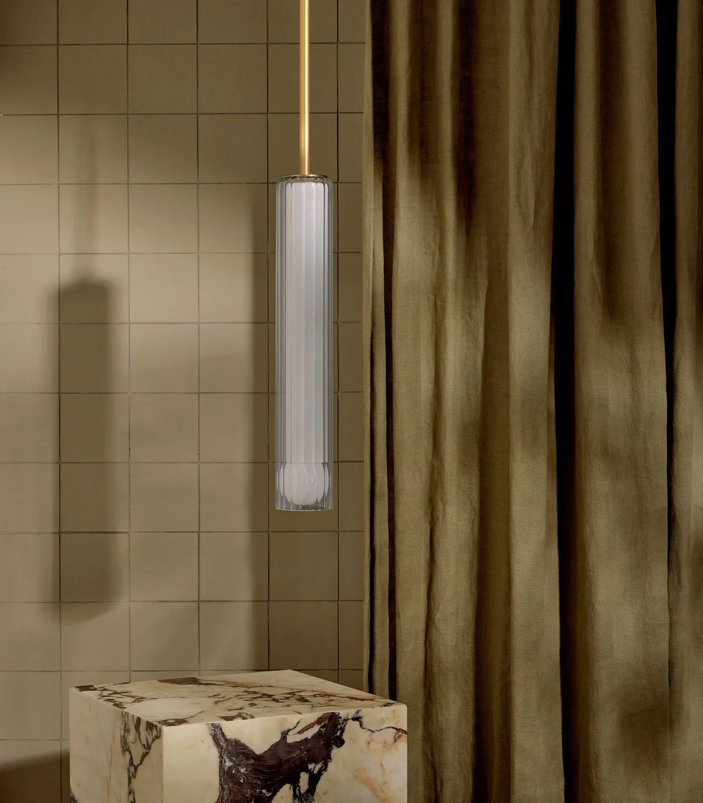 Fluted Glass Pendant | Lini