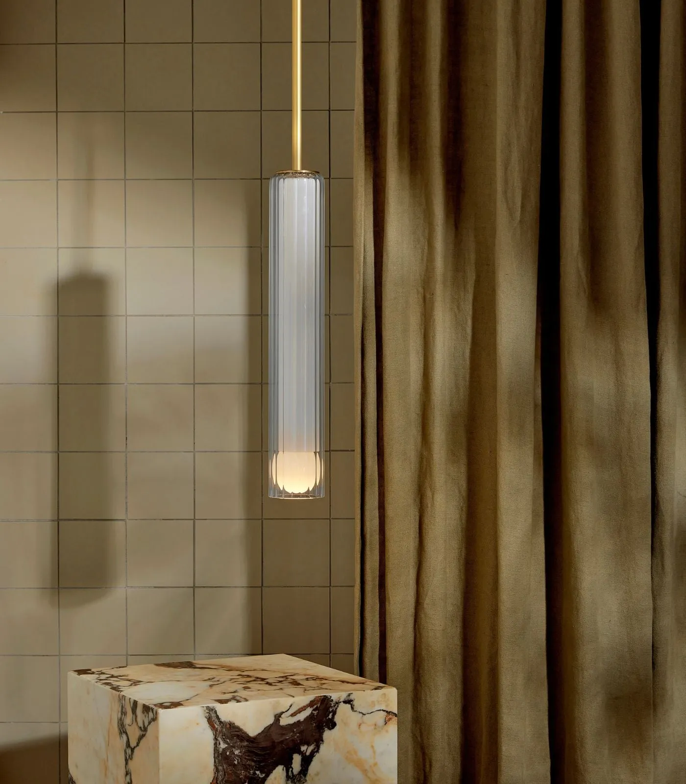 Fluted Glass Pendant | Lini