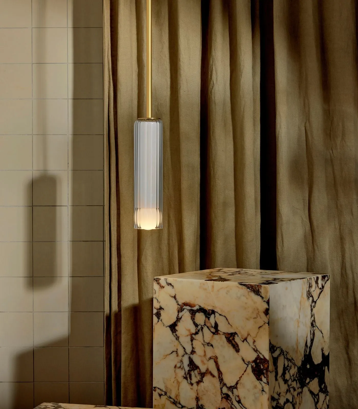 Fluted Glass Pendant | Lini