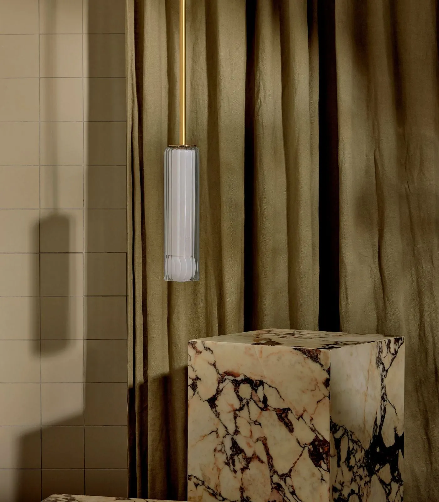 Fluted Glass Pendant | Lini