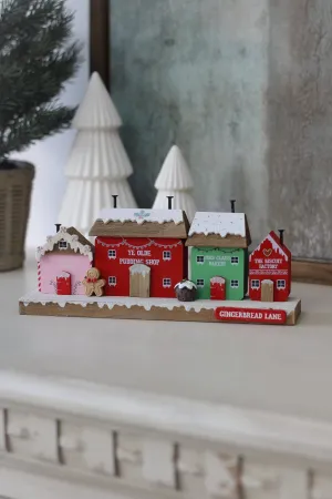 Gingerbread Lane Wooden Street Decoration