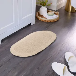 Grassy Ground Soft Reversible Solid Luxurious Linen Bath Mat
