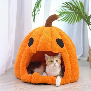 Halloween Pumpkin Cat Nest
