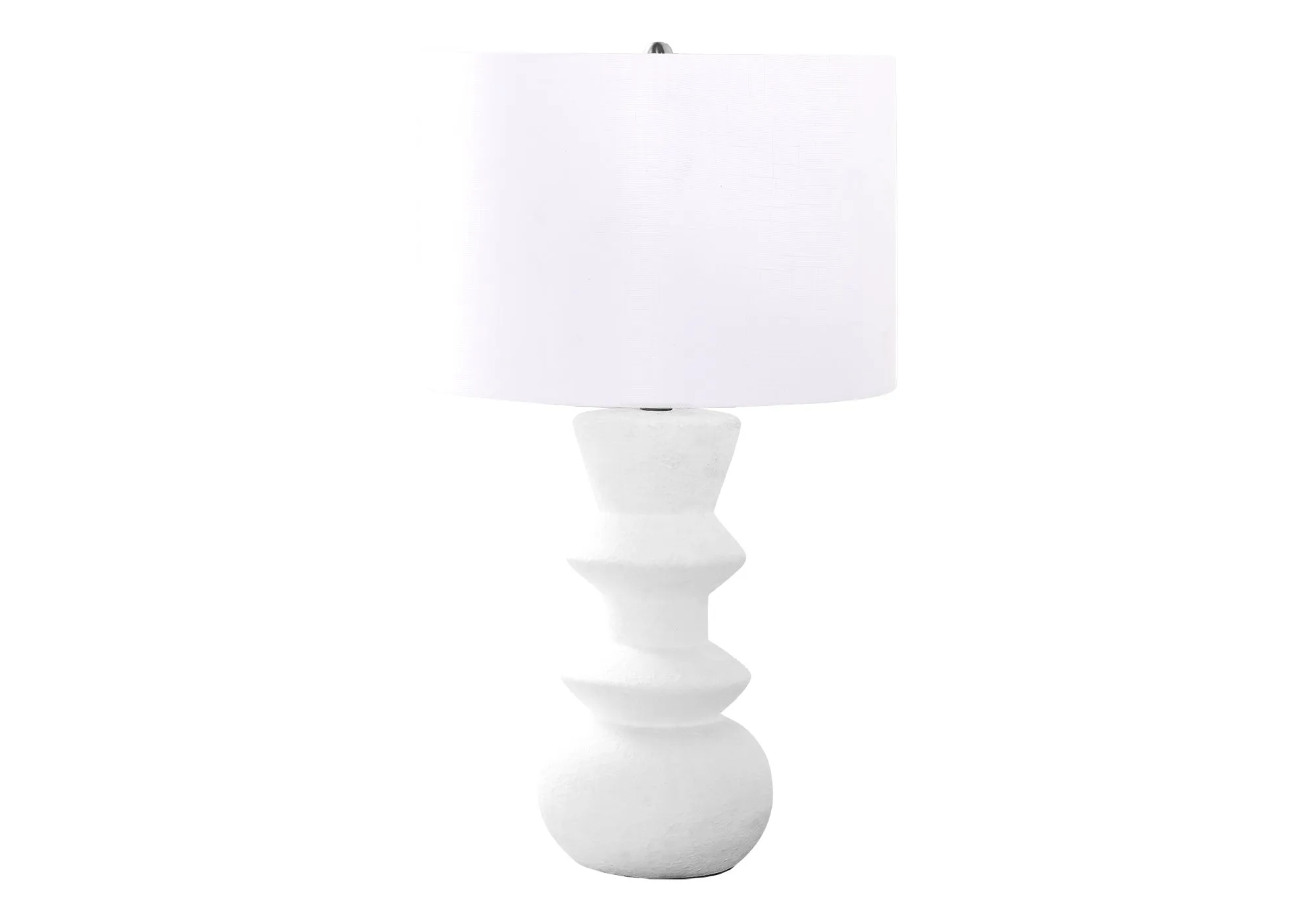 Lighting, 26"h, Cream Ceramic, Ivory / Cream Shade, Contemporary