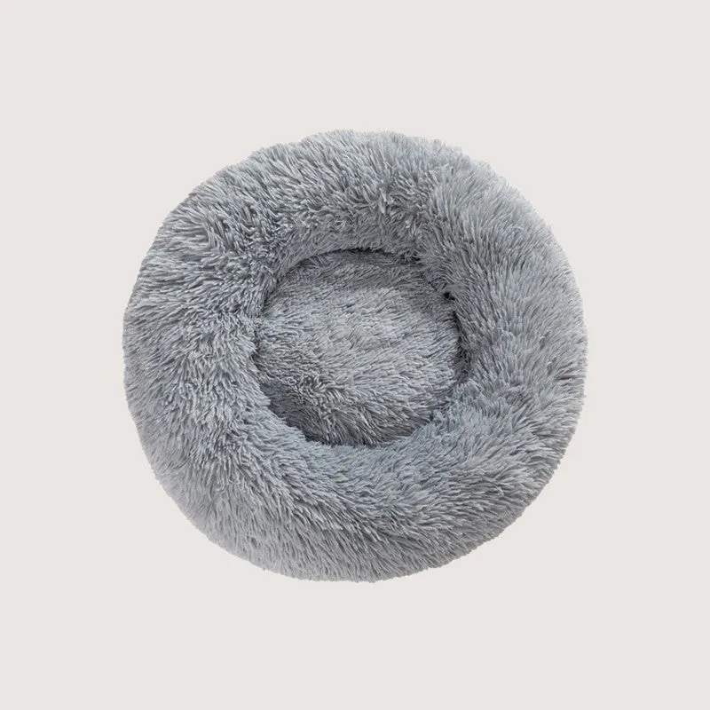 Lux Plush Comfort Donut Pet Bed for Ultimate Snuggling