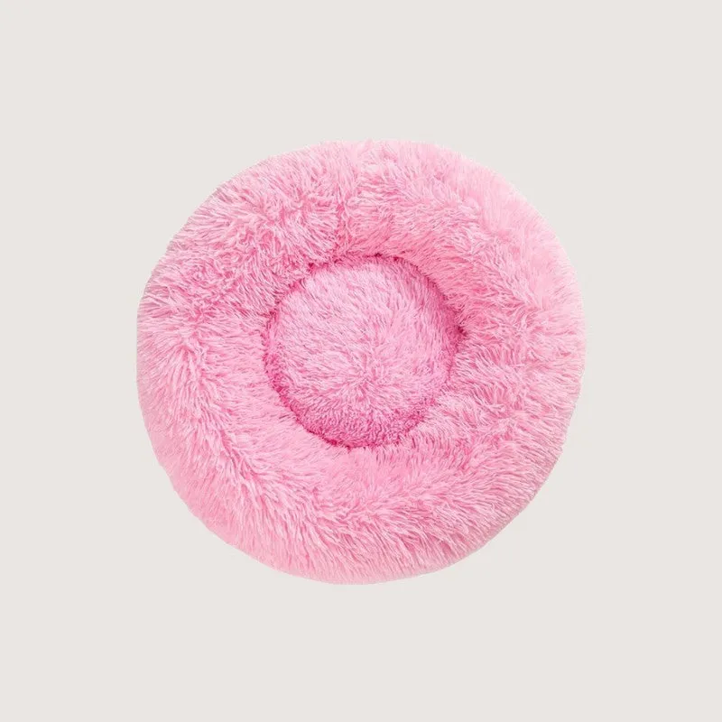 Lux Plush Comfort Donut Pet Bed for Ultimate Snuggling