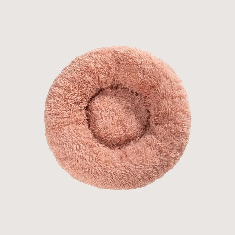Lux Plush Comfort Donut Pet Bed for Ultimate Snuggling