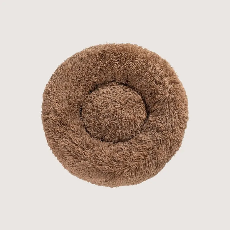 Lux Plush Comfort Donut Pet Bed for Ultimate Snuggling