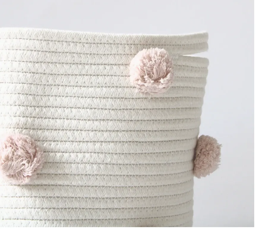 Medium Pom Pom Basket