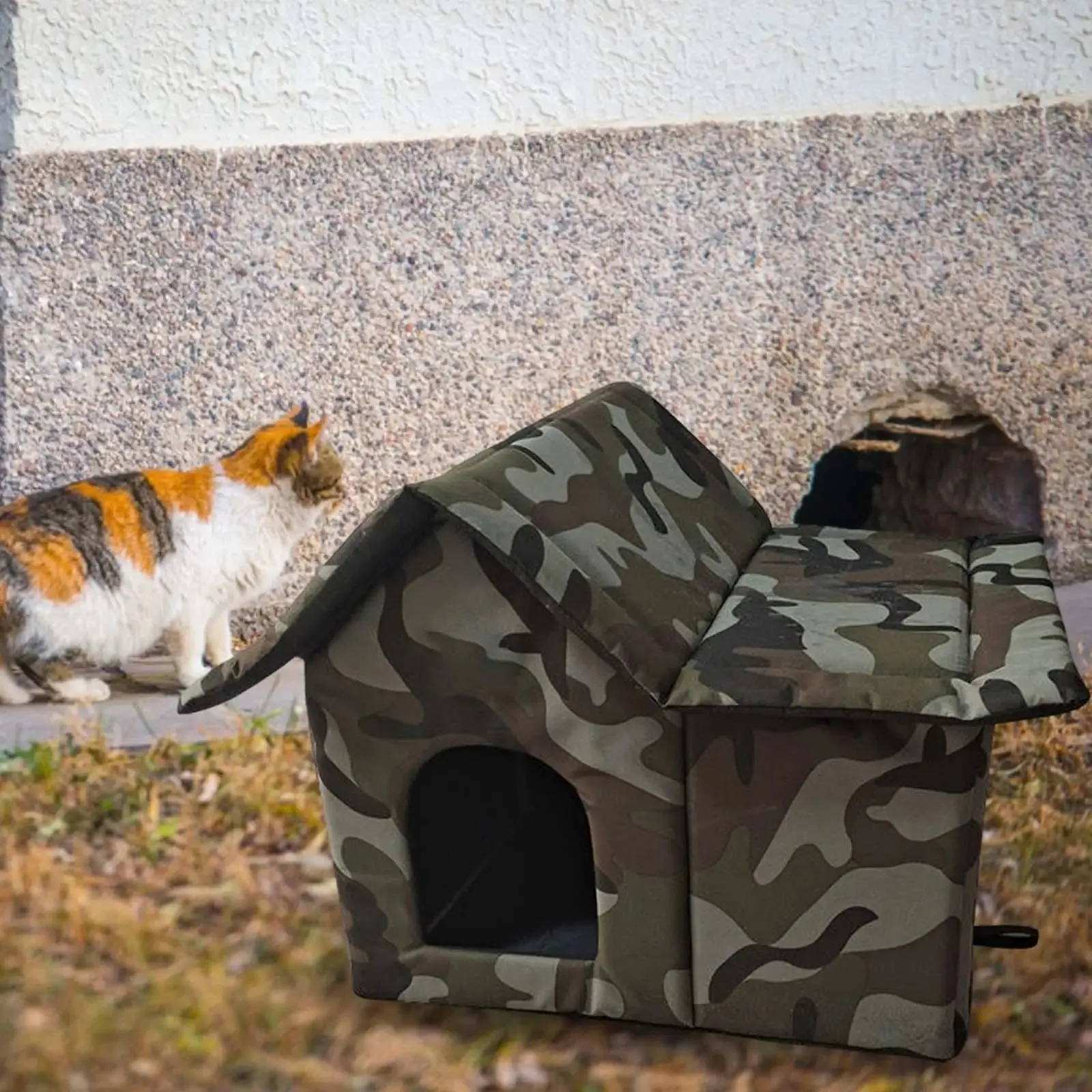 Meow Manor Waterproof Outdoor Cat House