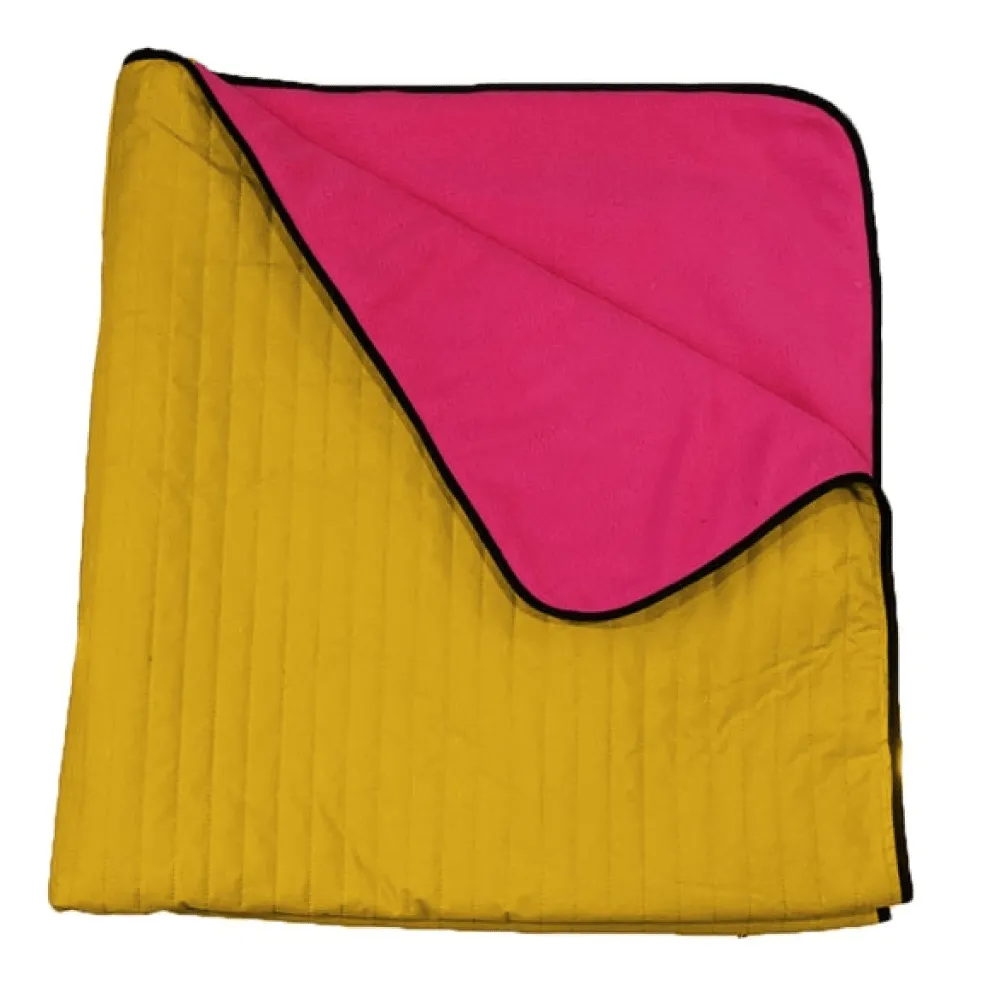 Mutt of Course Blanket For Dogs (Retro Mustard)