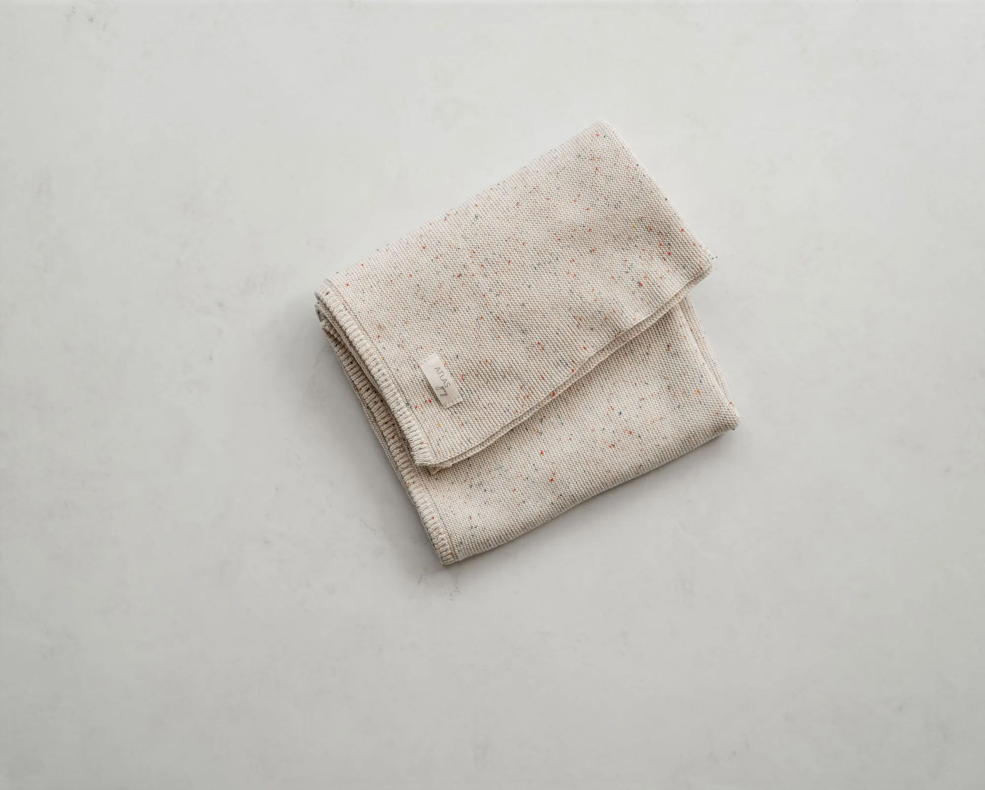 Oatmeal Sprinkles Knit Blanket