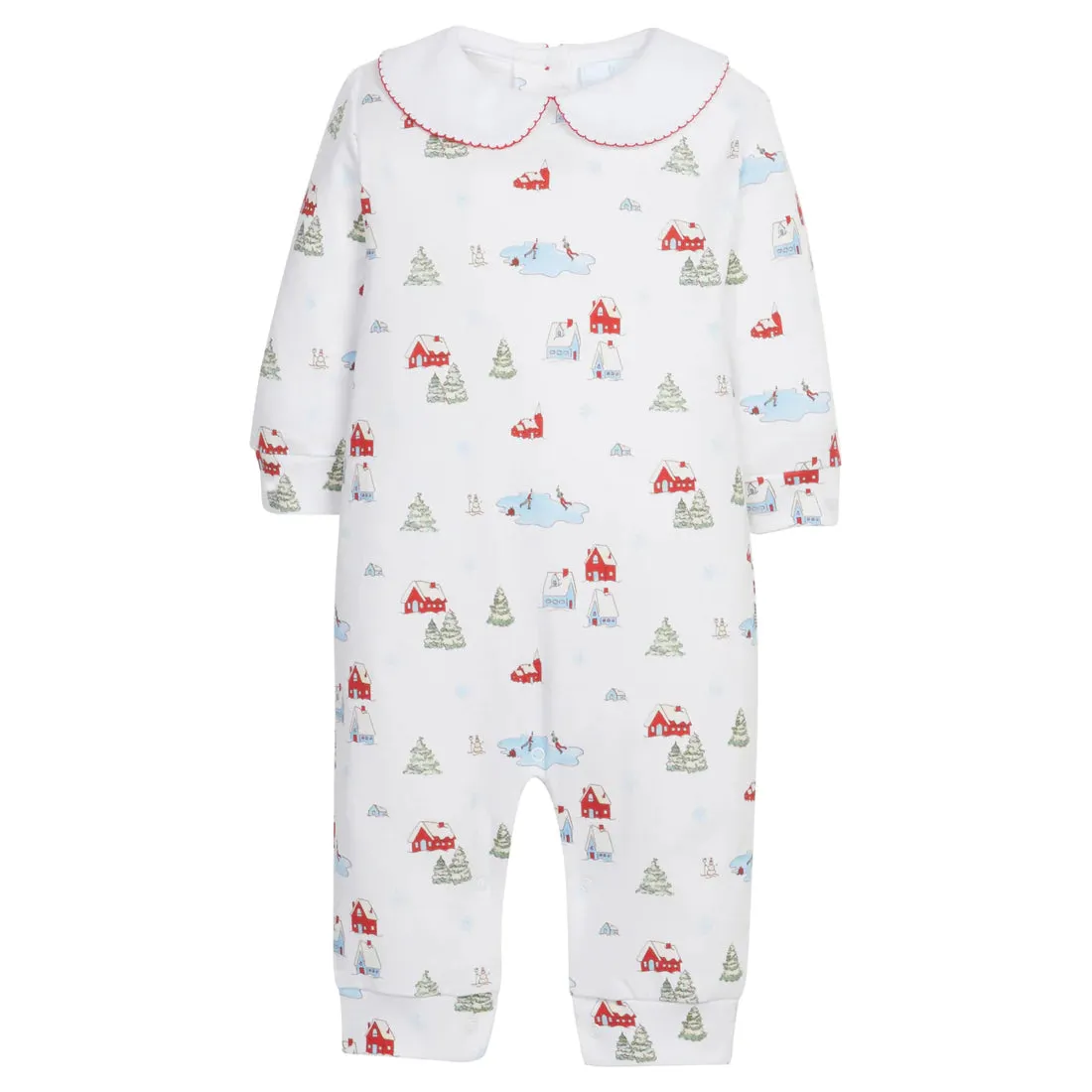 Printed Playsuit - Christmas Village