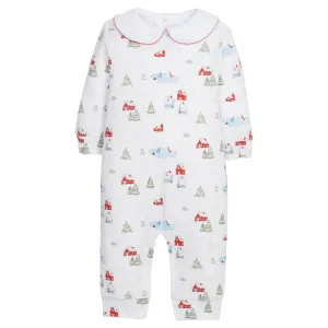 Printed Playsuit - Christmas Village