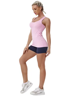Racerback Athletic Tank Tops lightpink_Tall Size