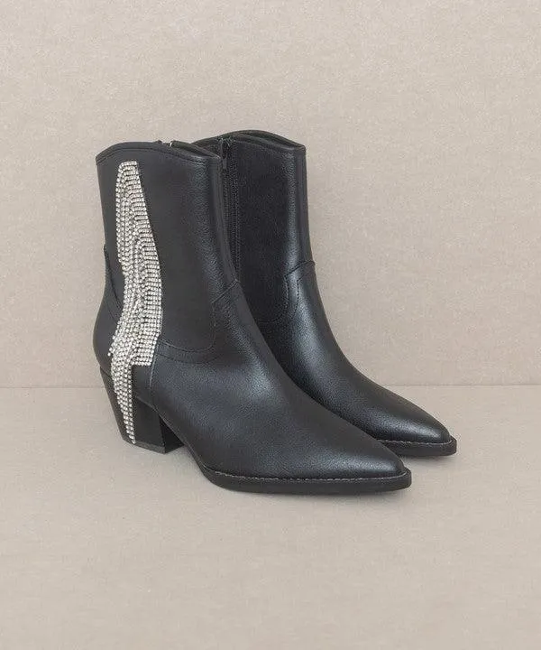 Roland Rhinestone Fringe Boot