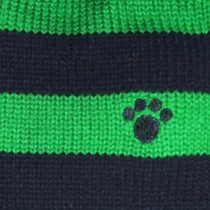 Rugby Paw Dog Sweater Blue/Green XSmall
