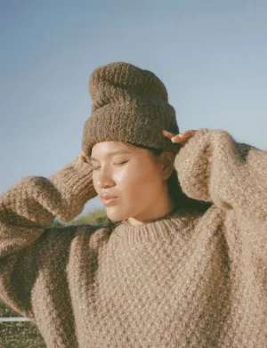 Sierra Beanie, Alpaca Blend, Bark