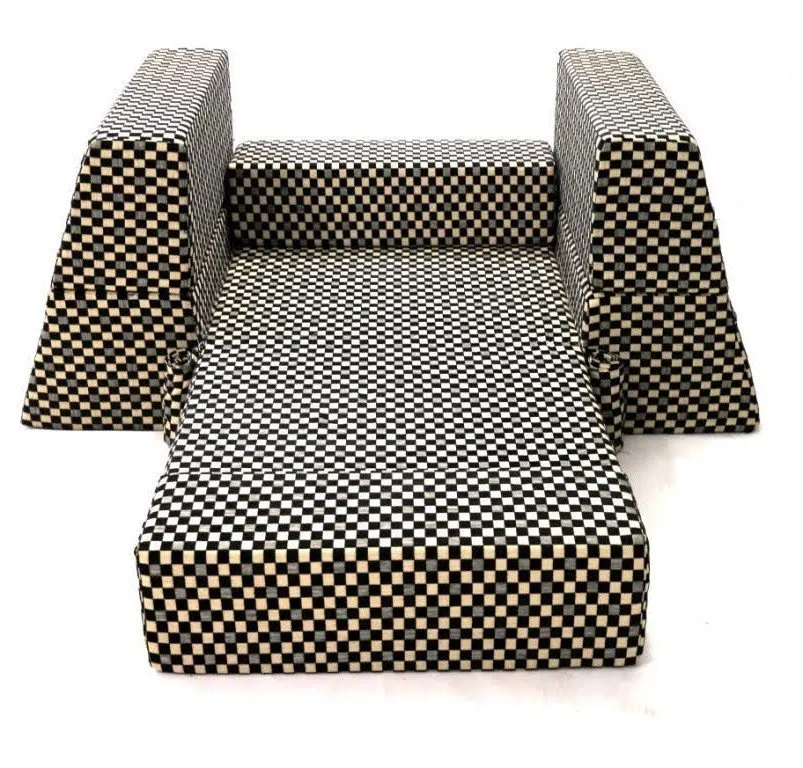 Sofa cum Adjustable Bed Black - Pyramid
