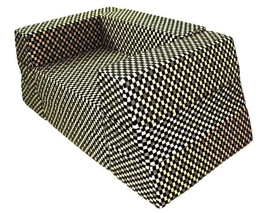Sofa cum Adjustable Bed Black - Pyramid