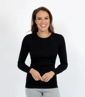 Soft Organic Cotton Long Sleeve Black